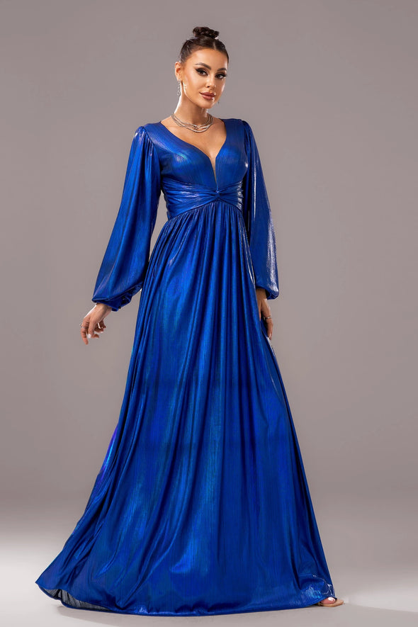 Royal Blue Women Evening Dress V Neck Long Dress TANYA BRIDAL Royal Blue Women Evening Dress V Neck Long Dress TANYA BRIDAL