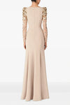 #DZ9382 Luxury Sequins Long Sleeves Evening Formal Dress