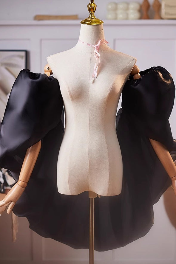 Black Evening Shawl Lady Outfit Accessories