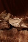 Champagne Wedding Bridesmaid Shoes With Pleated