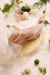Foliage Beads Embroidery Mesh Brides Bridesmaids Wedding shoes