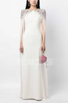 #DZ9381 Luxury Crystal Long Sleeves Evening Formal Dress