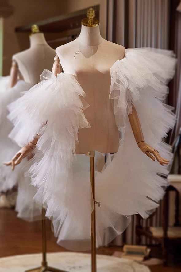 Off White Wedding Shawl Simple Bridal Accessories