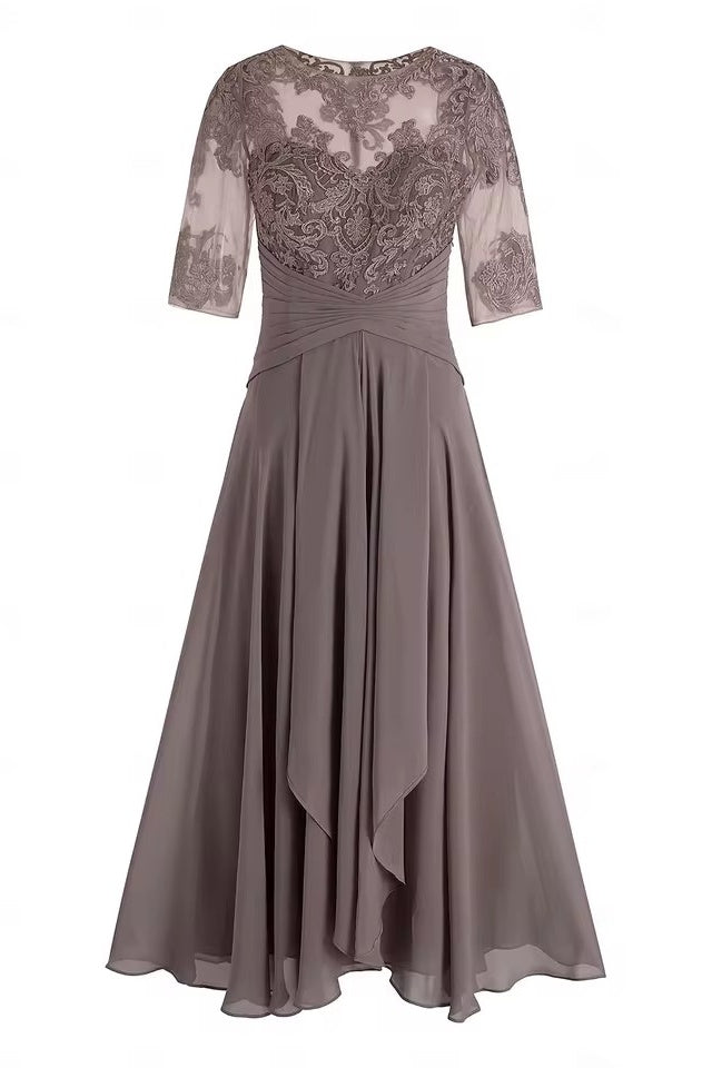 DZ9497 A-Line Mother of the Bride Dress V Neck Ankle Length – TANYA BRIDAL DZ9497 A-Line Mother of the Bride Dress V Neck Ankle Length – TANYA BRIDAL