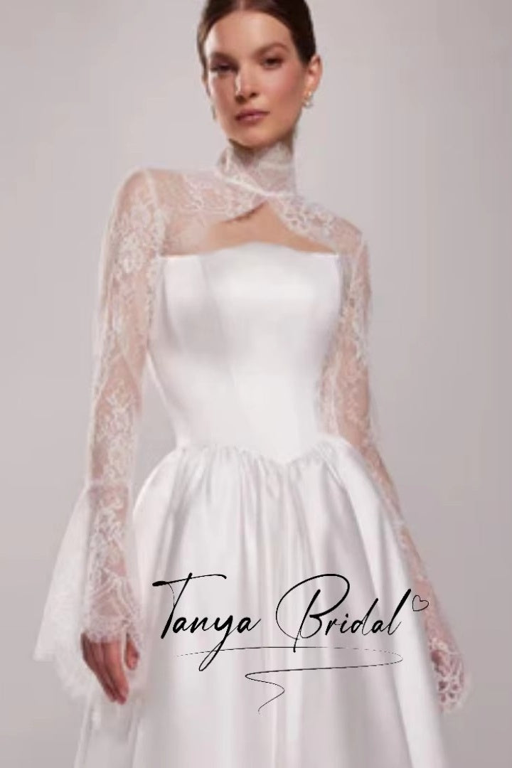 lace bolero for wedding dress Everglade Floral Jacket or any other formal occasions Martin Thornburg MT6017JKT Rayne Lace