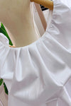 Puffy Sleeved Cape Wedding Jacket With Train DJ183