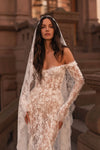 Vestido De Novia Manga Larga Elegante Lace Wedding Dress