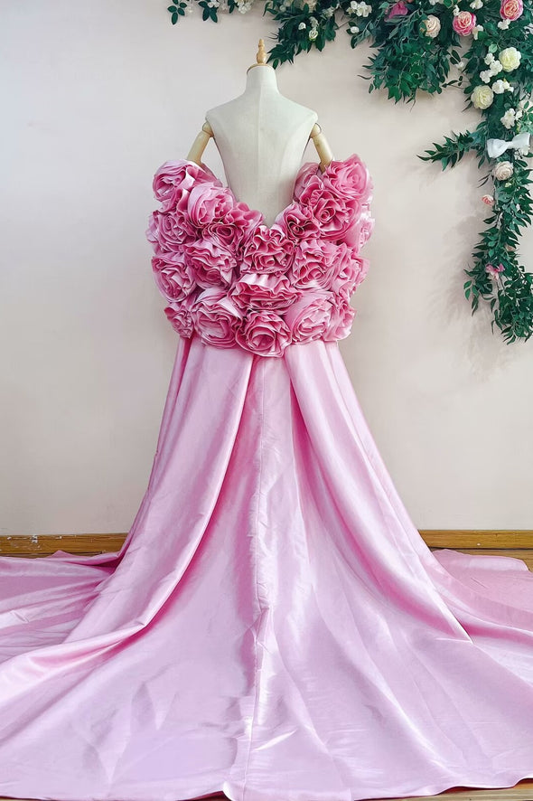Gorgeous Rose Flowers Wedding Cape ZJ295