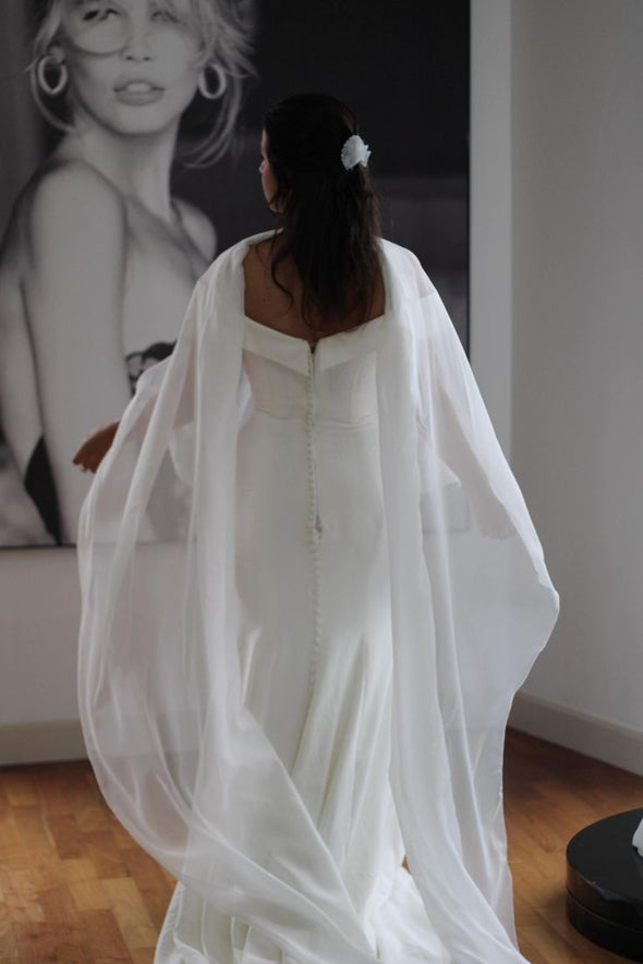 Chiffon Bridal Scarf , Chiffon Bridal Wrap