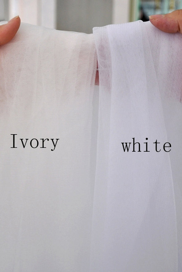 Ivory Long Train Wedding Dress Cape Accessories