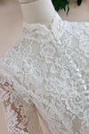 Lace Wedding Jacket High Stand Collar Bridal Bolero DQG1255