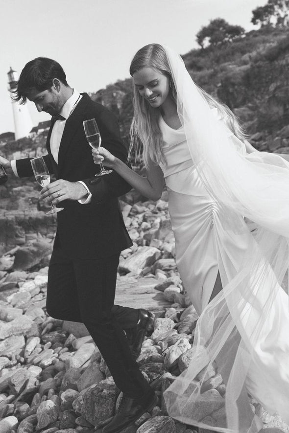 #DZ9413 Off The Shoulder Wedding Dress