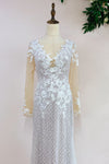 Champagne Lining Mermaid Lace Wedding Dresses DW251