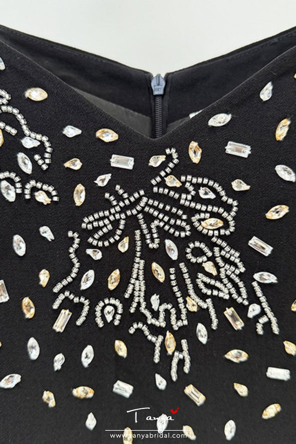 #DZ9397 Long Evening Dress With Beads