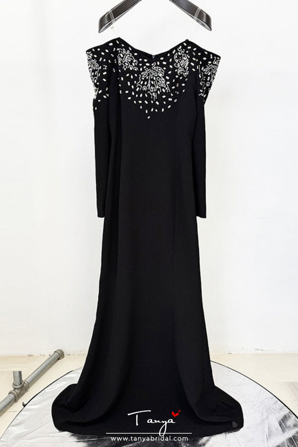 #DZ9397 Long Evening Dress With Beads