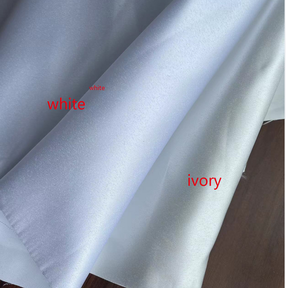 Square Neck A Line Satin Wedding Gown Buttons Back