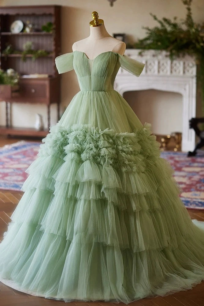 Sage Green Mesh Tulle Flower Girl Dress Party Gown TANYA BRIDAL Sage Green Mesh Tulle Flower Girl Dress Party Gown TANYA BRIDAL