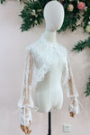 Romantic Lace Long Sleeves Wedding Jacket