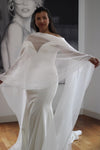 Chiffon Bridal Scarf , Chiffon Bridal Wrap