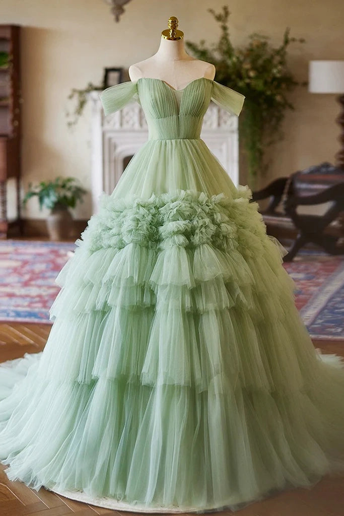 Sage Green Mesh Tulle Flower Girl Dress Party Gown TANYA BRIDAL Sage Green Mesh Tulle Flower Girl Dress Party Gown TANYA BRIDAL