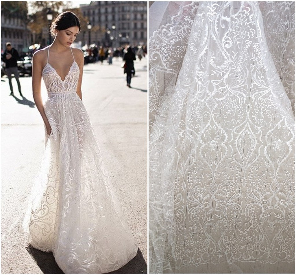 Lace Fabric Wedding Dress DIY Production Materials - Lace Fabric Wedding Dress DIY Production Materials -