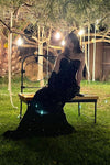 Black Sequins Long Mermaid FashionWomen Evening Dress Prom Gown