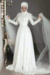 Robe De Mariée Muslim Long Sleeves Wedding Gowns