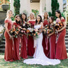 Mermaid Long Velvet Bridesmaid Dresses  MBP38