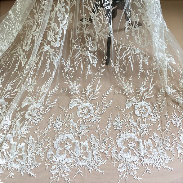 Wedding Dress Lace Embroidery Material