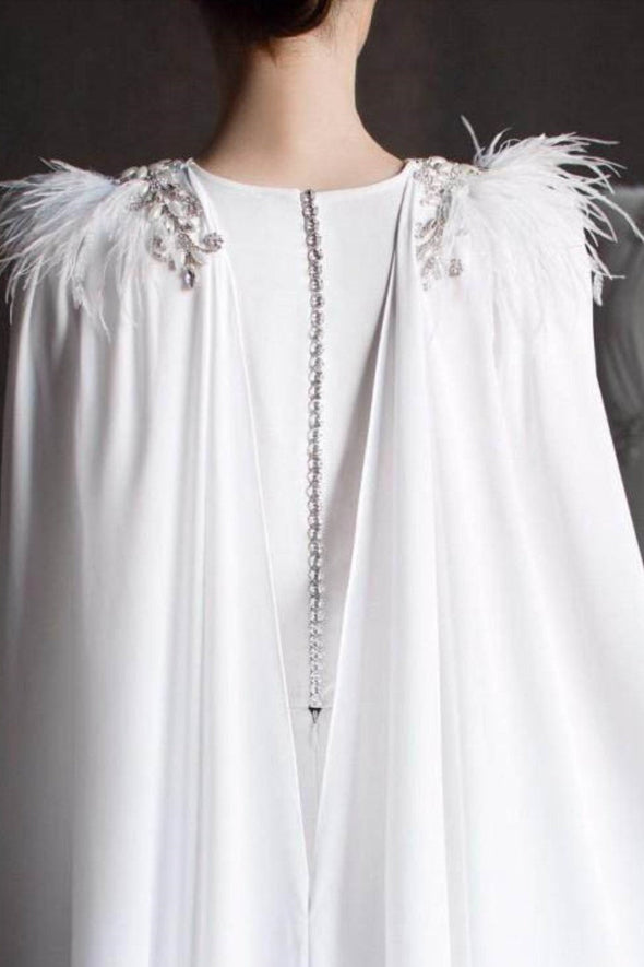 Robe De Mariage Arabic Muslim Wedding Dress Long Sleeve