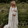 Flare Sleeve High Wasit Pregnant Tassel Lace Wedding Dresses Noivas ZW333