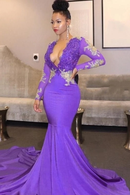 Sexy Mermaid Deep V Neck African Black Girl Prom Dresses W070 TANYA BRIDAL Sexy Mermaid Deep V Neck African Black Girl Prom Dresses W070 TANYA BRIDAL