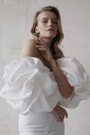 Puff Satin Elegant Wedding Sleeves Detachable Bridal Sleeve Sets DG190