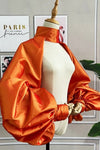 Orange Gold Fashion Jacket Puffy Sleeves Bridal Accessories