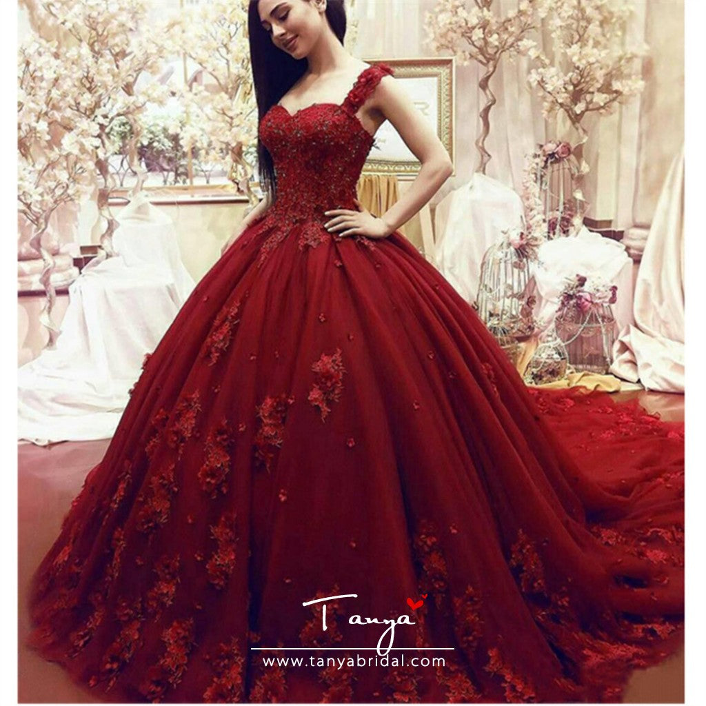 Red Fusion Bridal Wear Gown, Lehengas, Couture, London, UK