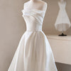 Simple Satin Wedding Dress Spring Style