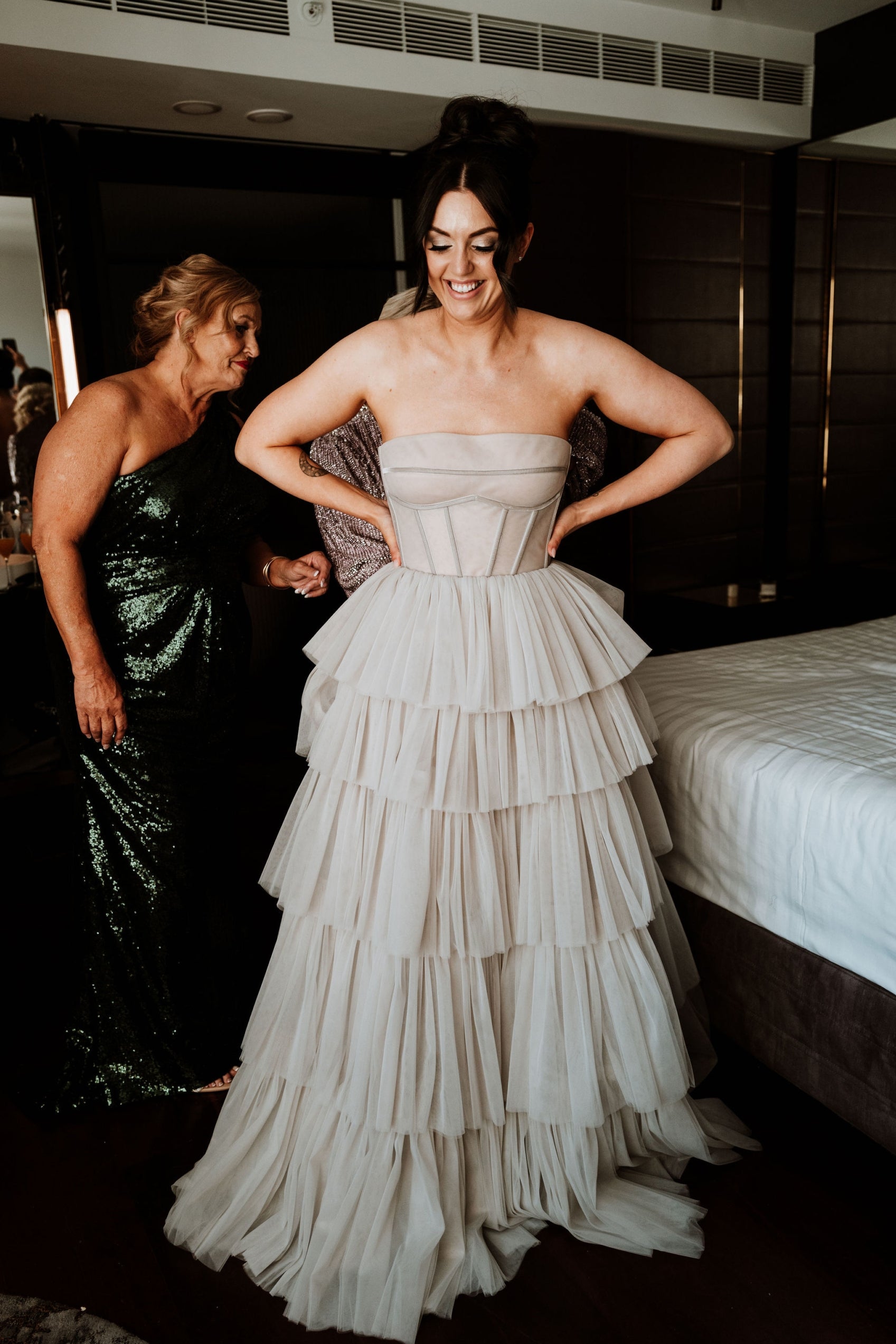 Long Tulle Layers Pretty Wedding Dress TANYA BRIDAL Long Tulle Layers Pretty Wedding Dress TANYA BRIDAL