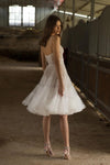 Knee Length Layered Boho Bridal Dancing Gowns ZW817