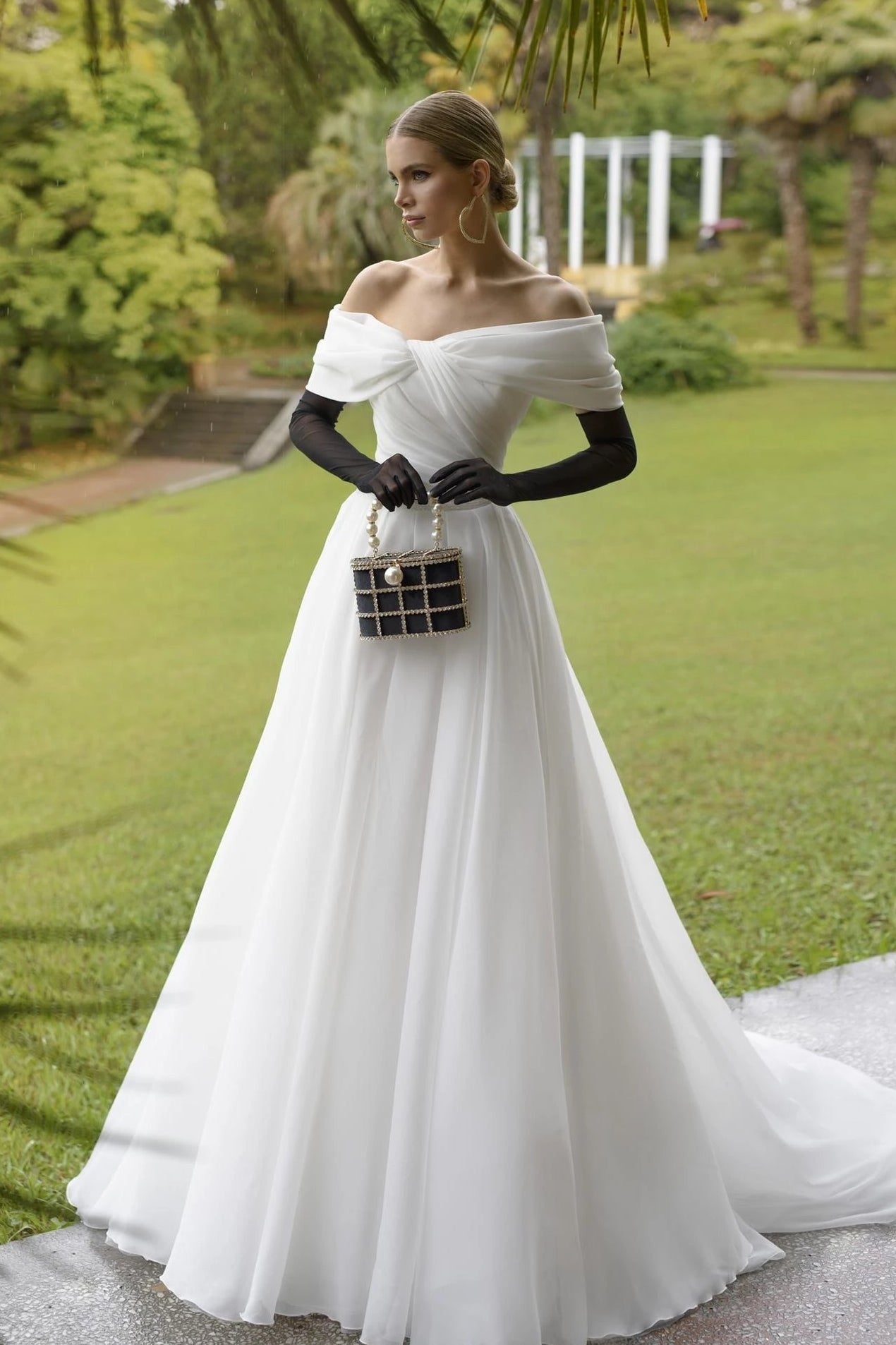 Off The Shoulder A Line Wedding Dresses With Stunning Details ZW966 TANYA BRIDAL Off The Shoulder A Line Wedding Dresses With Stunning Details ZW966 TANYA BRIDAL