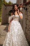 Off The Shoulder Lace Wedding Dresses ZW865