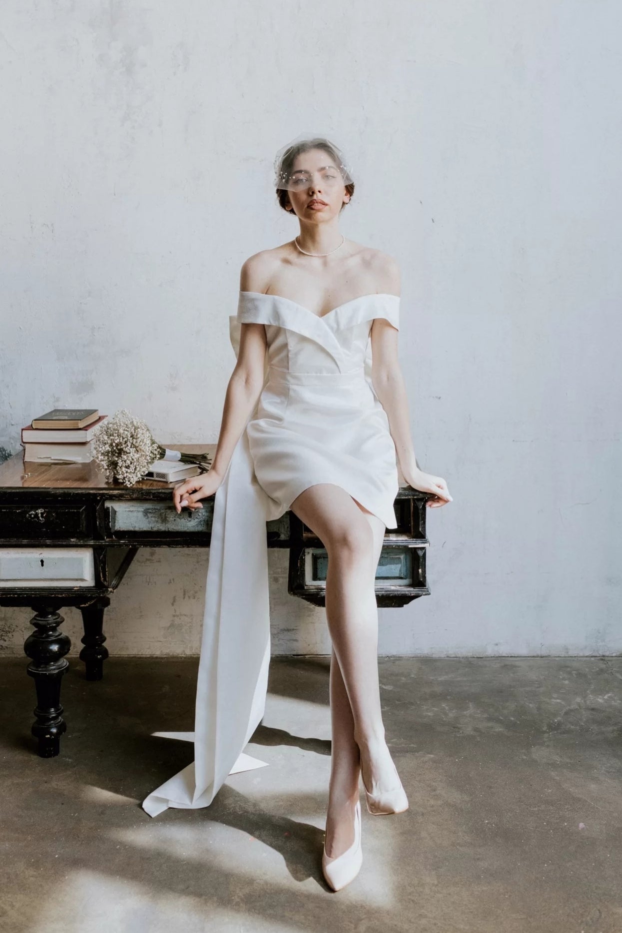 short wedding dress sexy Trixie AA2602 By Angela and Alison