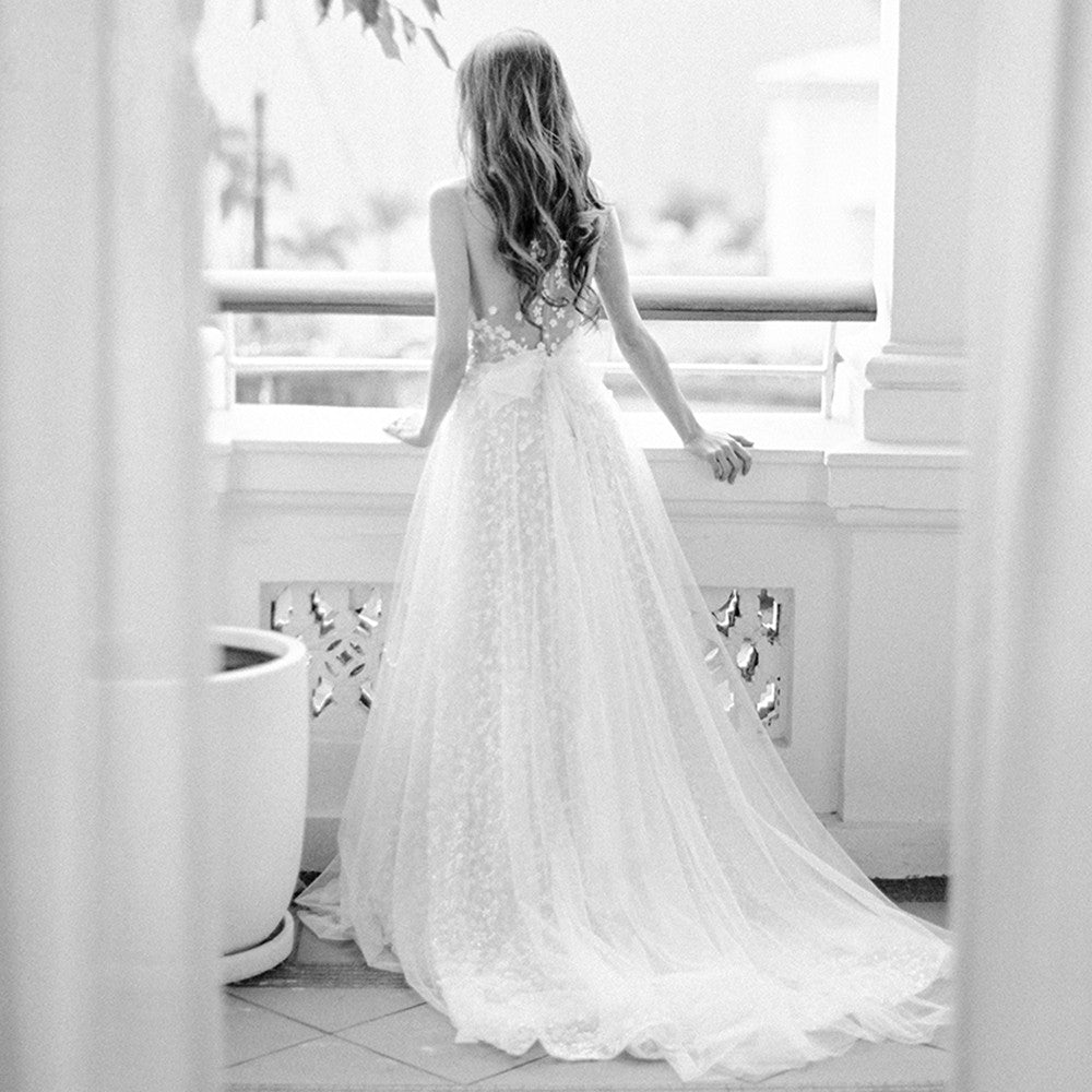 Fairy Dreamy Romantic Bridal Gowns A Line Vestido de Noivas DW409 TANYA BRIDAL Fairy Dreamy Romantic Bridal Gowns A Line Vestido de Noivas DW409 TANYA BRIDAL
