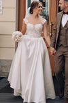 Wedding Dresses Cap Sleeve Vestido De noivas ZW302