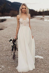 Bohemian Wedding Dresses A Line Backless TB1451