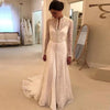 Vintage Lace Long Sleeves Mermaid Two Pieces Wedding Dress TBW34