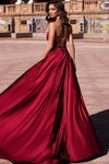 Deep V Two Sides Slit Sexy Women Prom Dress Dress Gown