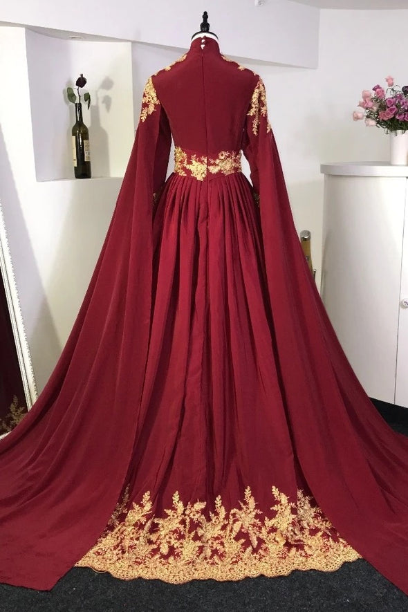 Arabic Wedding Dress Muslim Bridal Gown Customize DQG027