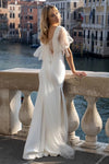 Mermaid Soft Satin Wedding Dresses Puff Tulle  ZW926