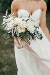 Sweetheart  Long A Line Wedding Dresses Chiffon  Beach Bride Dress TBW03