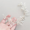 Bride Handmade Sliver Crystal Headband SPF019